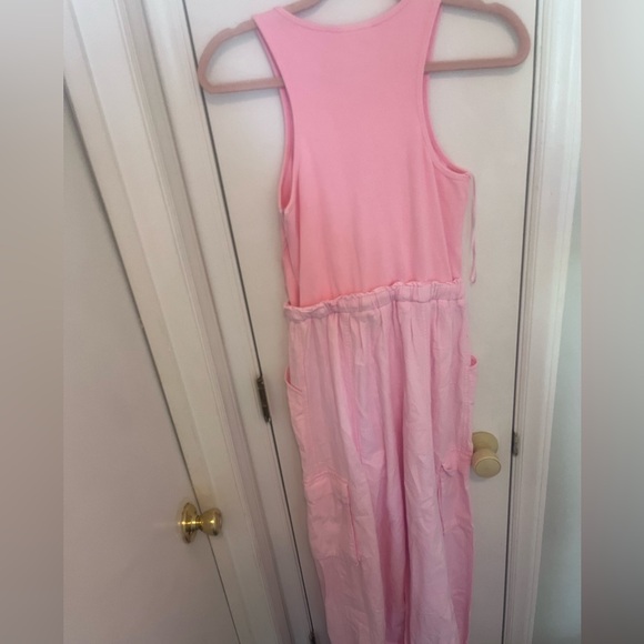 Blue velvet light pink spring jumpsuit size small never worn - Picture 7 of 7